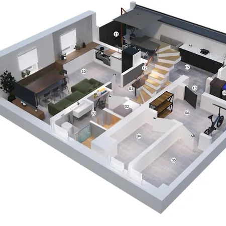 House 756 Modernes Design-ferienhaus Mit Sauna, Kamin, 4 Sz, 3 Baeder, Outdoor-kueche, Parken, Nahe Altstadt, Messe Und Airport * Moguncja