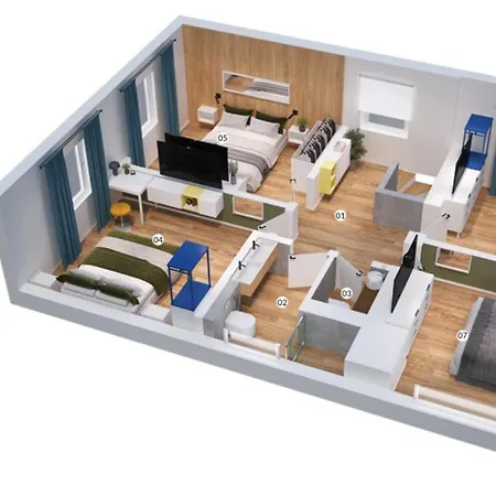 House 756 - Design-ferienhaus, 4 Schlafzimmer, 3 Baeder, Sauna & Kamin & Outdoorkueche 펜션 마인츠
