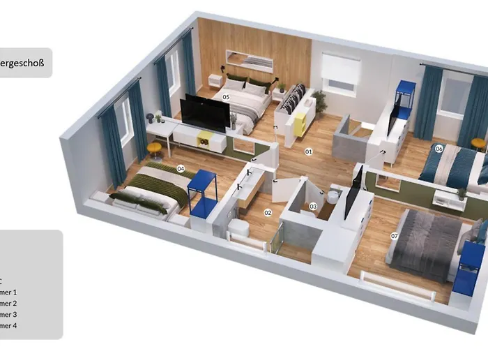 House 756 Mainz - Design-Ferienhaus, 4 Schlafzimmer, 3 Baeder, Sauna & Kamin Casa de Férias Mainz